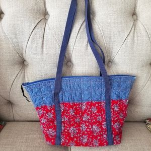 Handmade Fabric shopper style handbag